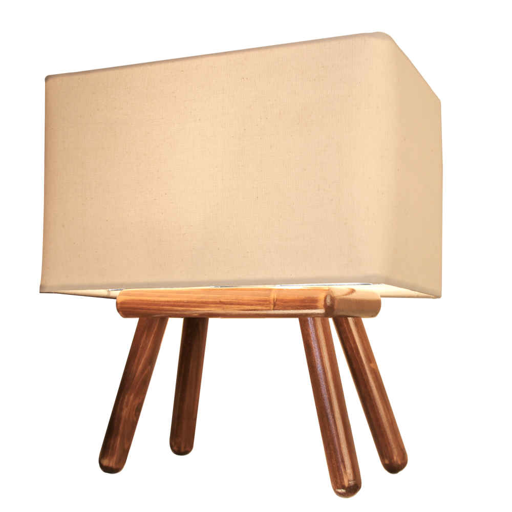 Price and Buy Accent Wooden Table Lamp Handcrafted Nastaran