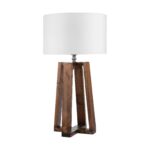 Price and Buy Accent Wooden Table Lamp Handcrafted Plus