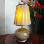 Price and Buy Accent Wooden Table Lamp Handcrafted White Karnia - Image 3