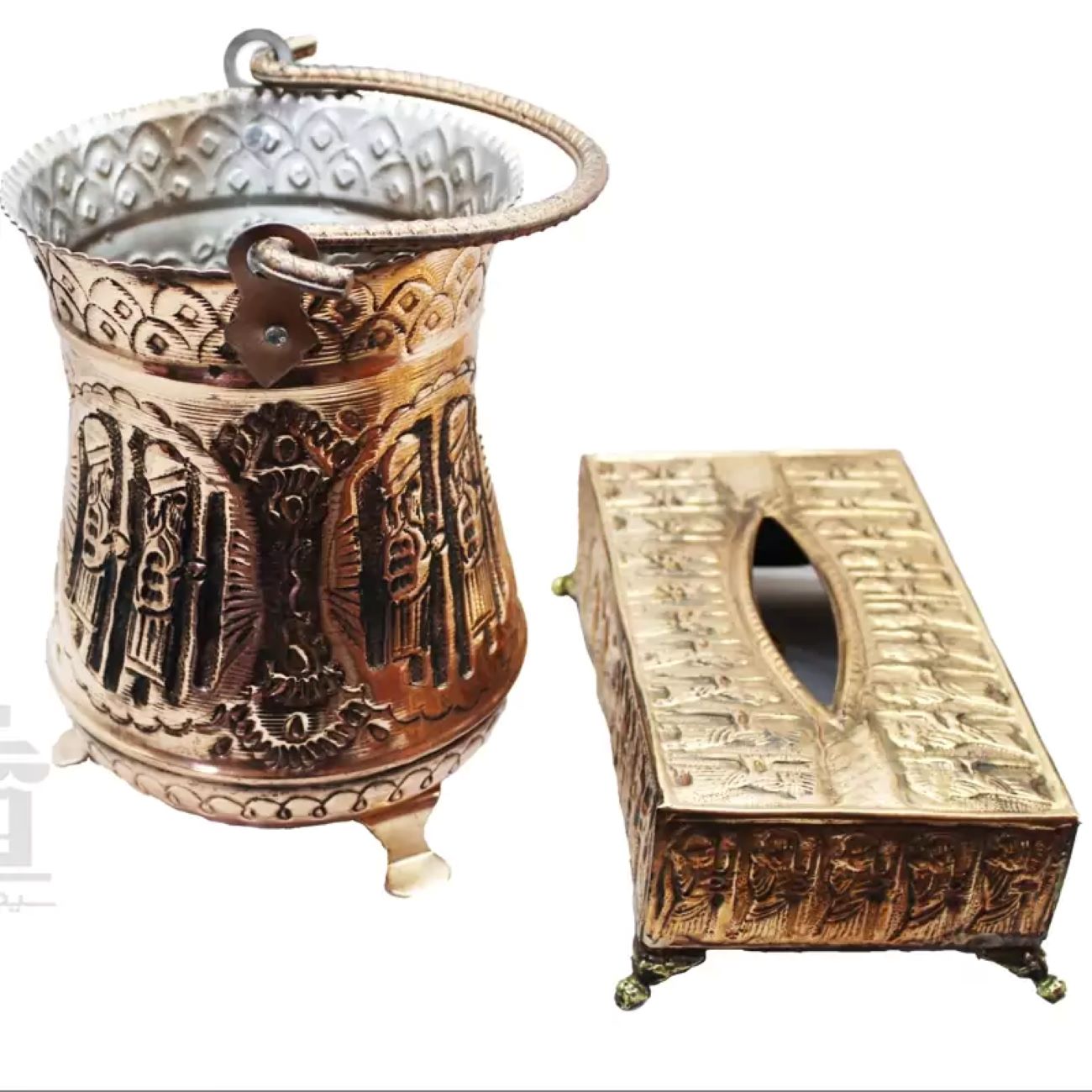 Price and Buy Achaemenid Design Copper Trash Can and Tissue Holder_6902652156a8c.jpeg Price and Buy Achaemenid Design Copper Trash Can and Tissue Holder - Image 1