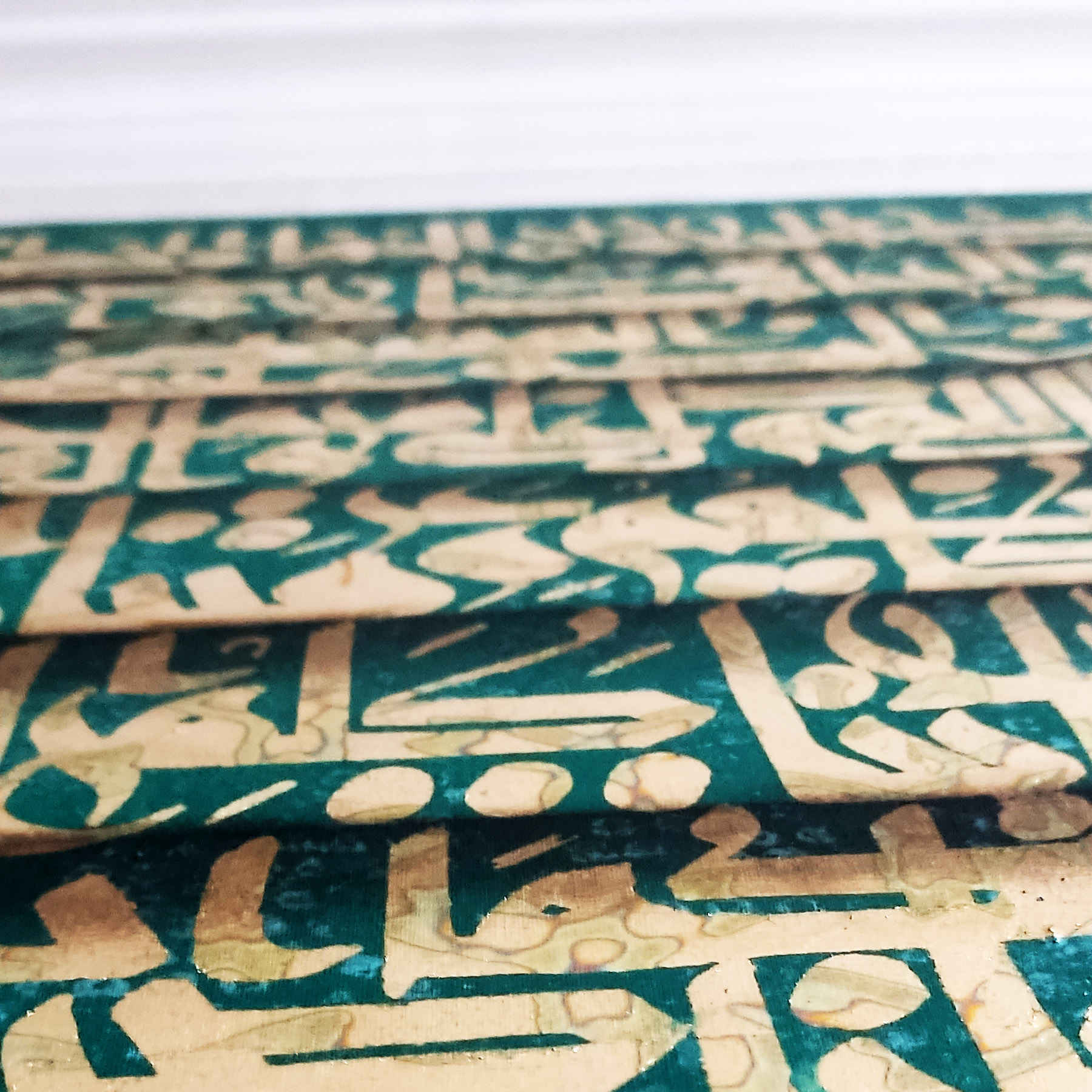Price and Buy Acrylic Persian Calligraphy Painting on Canvas – Azm Bala’s Prayer Design - Image 4