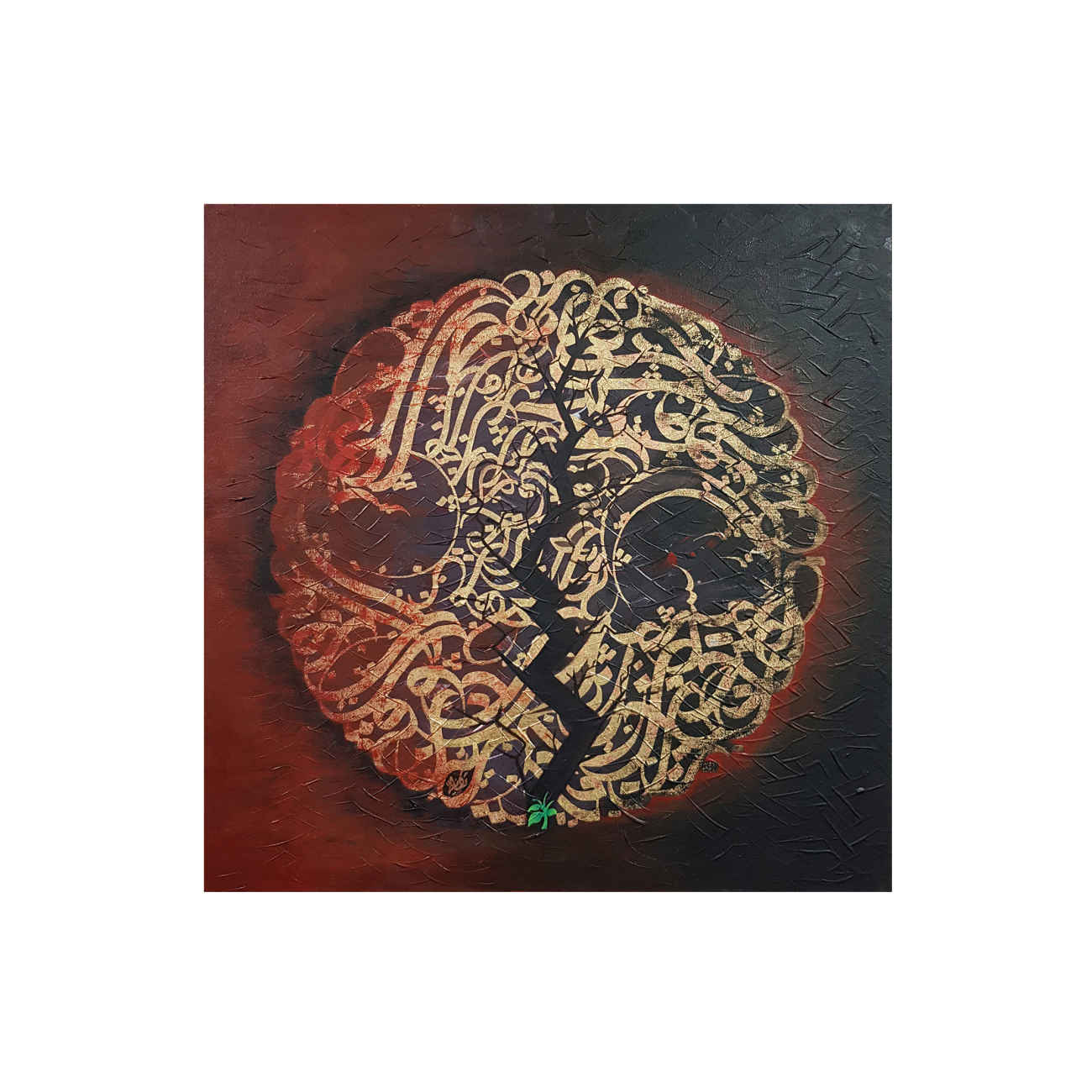 Price and Buy Acrylic Persian Calligraphy Painting on Canvas – Rumi Poem by Amirhassan Turkzadeh
