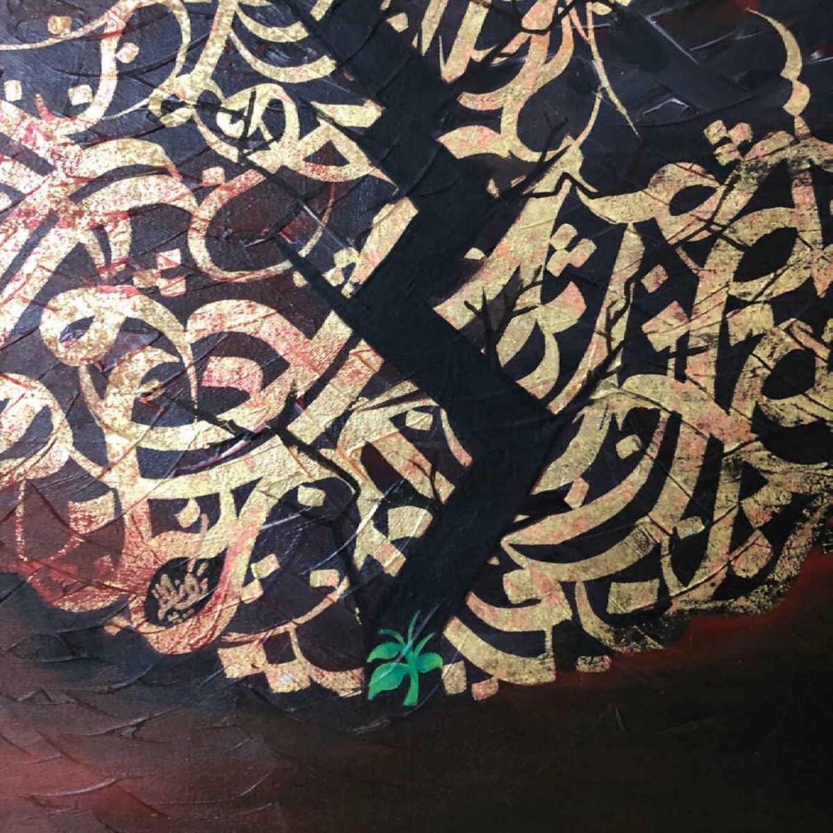 Price and Buy Acrylic Persian Calligraphy Painting on Canvas – Rumi Poem by Amirhassan Turkzadeh - Image 3
