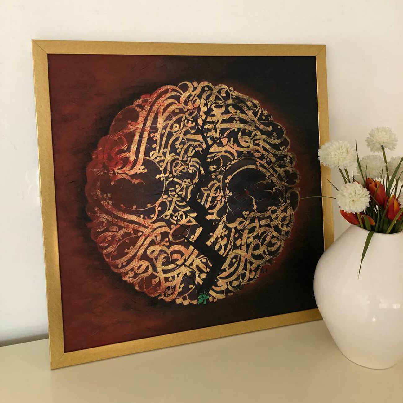 Price and Buy Acrylic Persian Calligraphy Painting on Canvas – Rumi Poem by Amirhassan Turkzadeh - Image 7