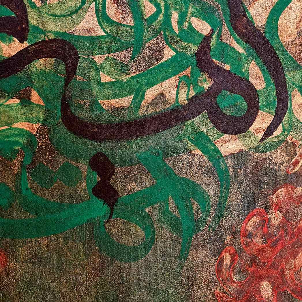 Price and Buy Acrylic Technique Persian Calligraphy Art on Canvas by Daniel Bakshi - Image 3