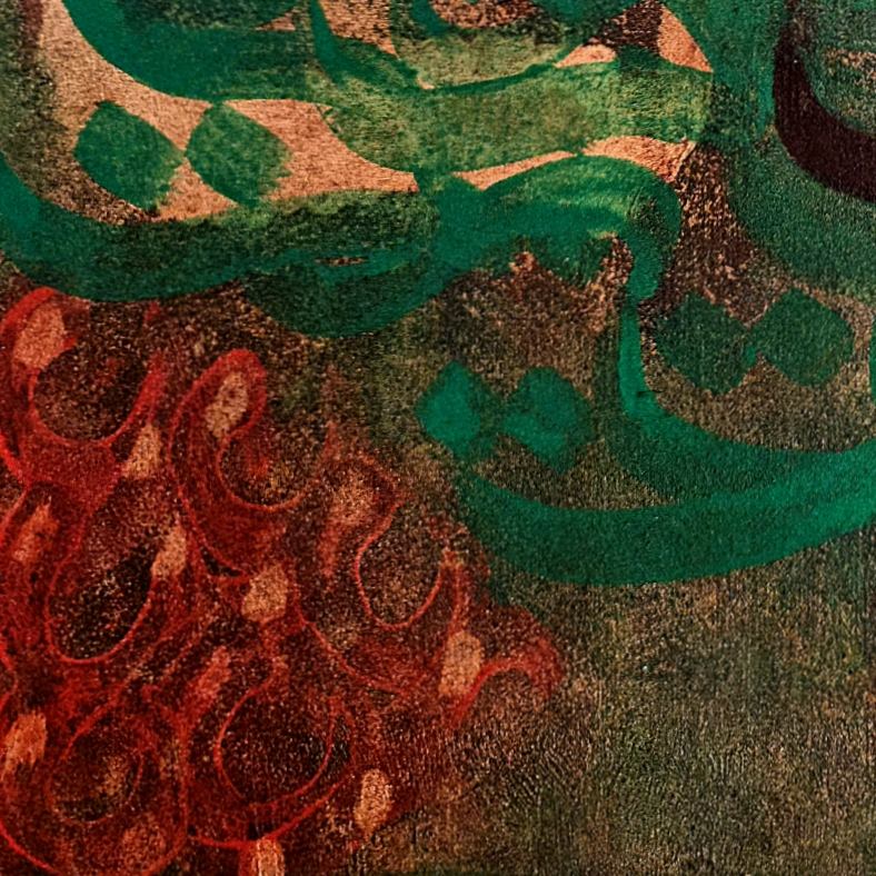 Price and Buy Acrylic Technique Persian Calligraphy Art on Canvas by Daniel Bakshi - Image 4