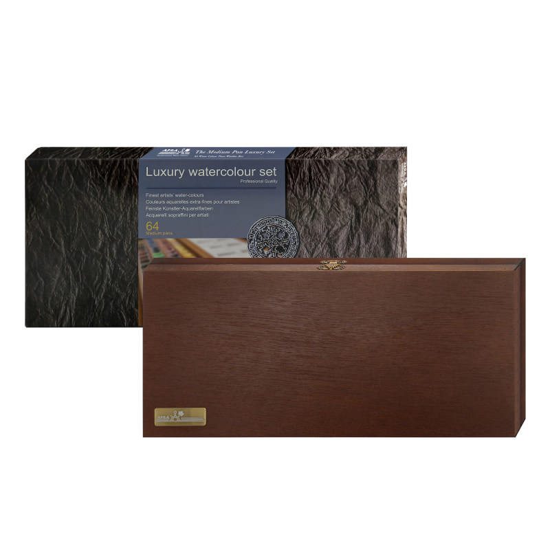 Price and Buy Afra 64-Color Watercolor Set in Wooden Box - Image 4