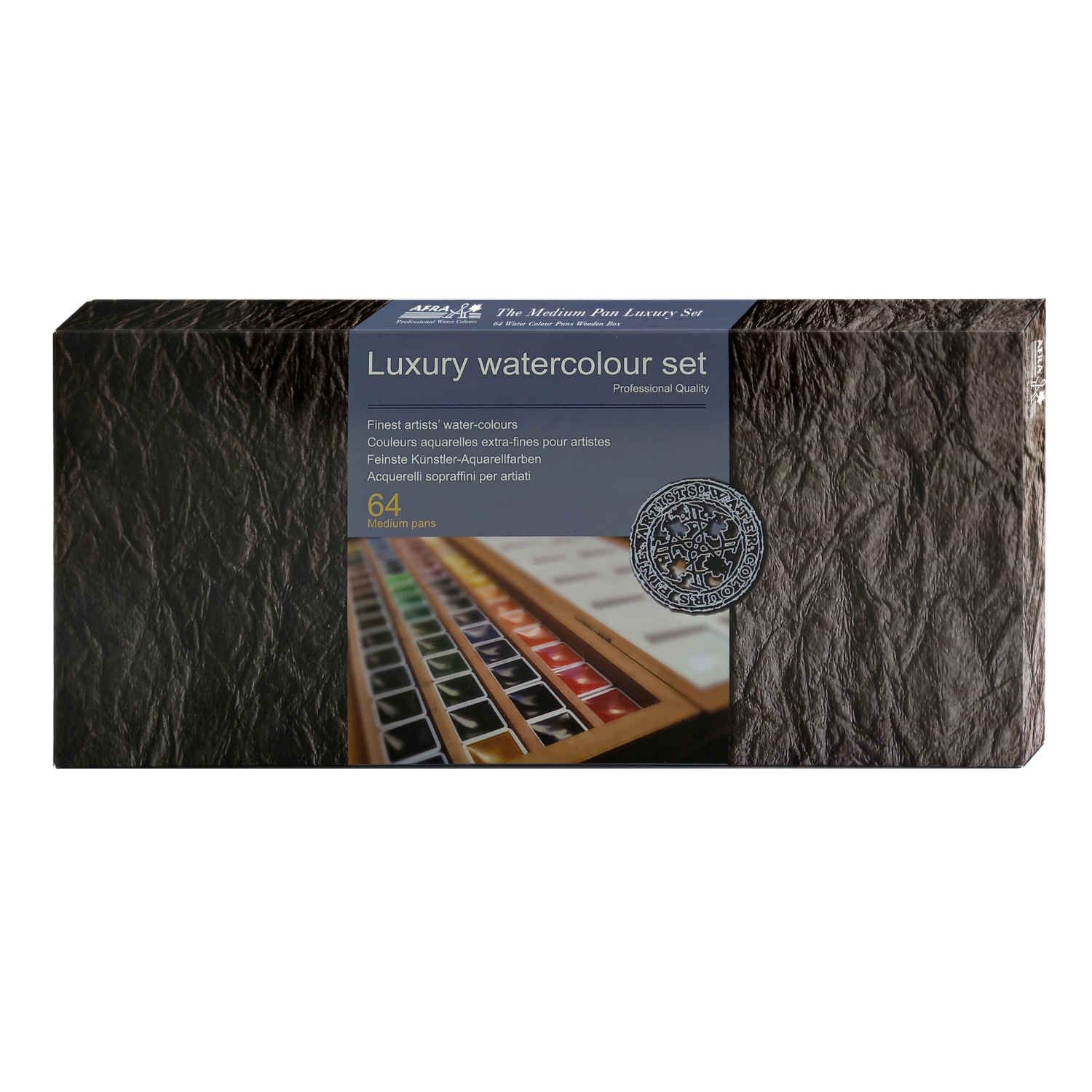 Price and Buy Afra 64-Color Watercolor Set in Wooden Box - Image 5