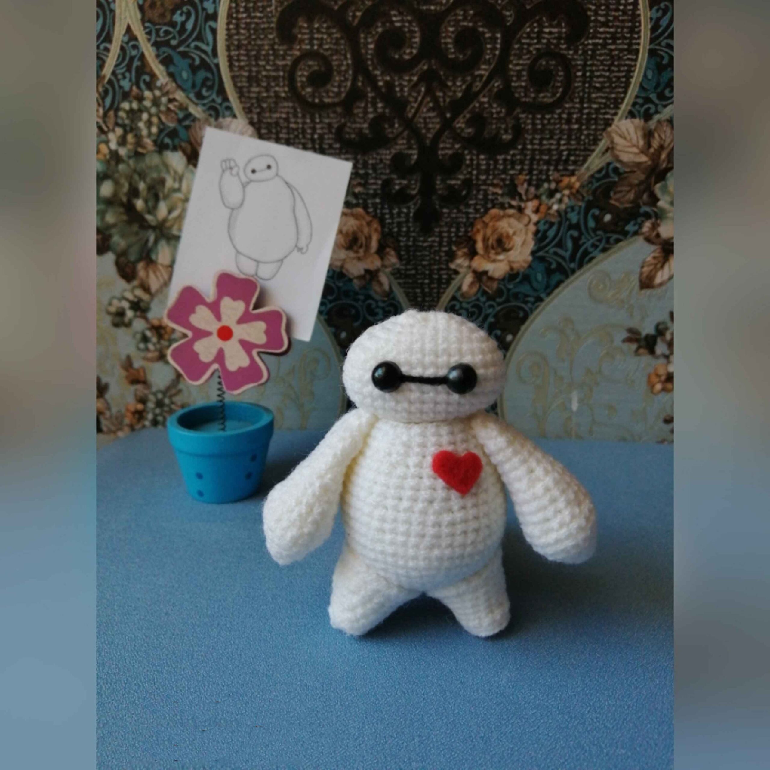 Price and Buy Amigurumi Crochet Stuffed Baymax Animal – Soft & Charming Plush Toy
