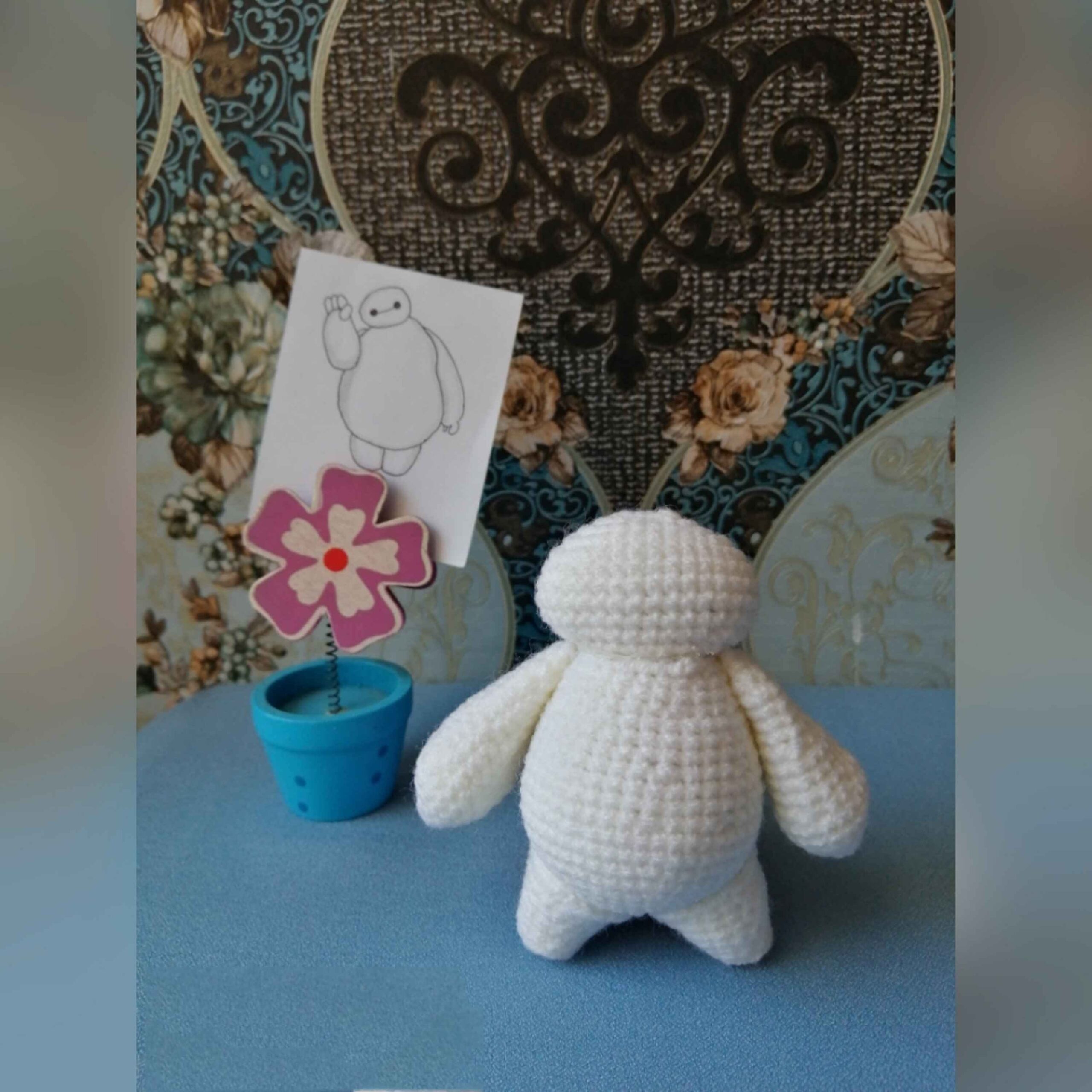 Price and Buy Amigurumi Crochet Stuffed Baymax Animal – Soft & Charming Plush Toy - Image 4