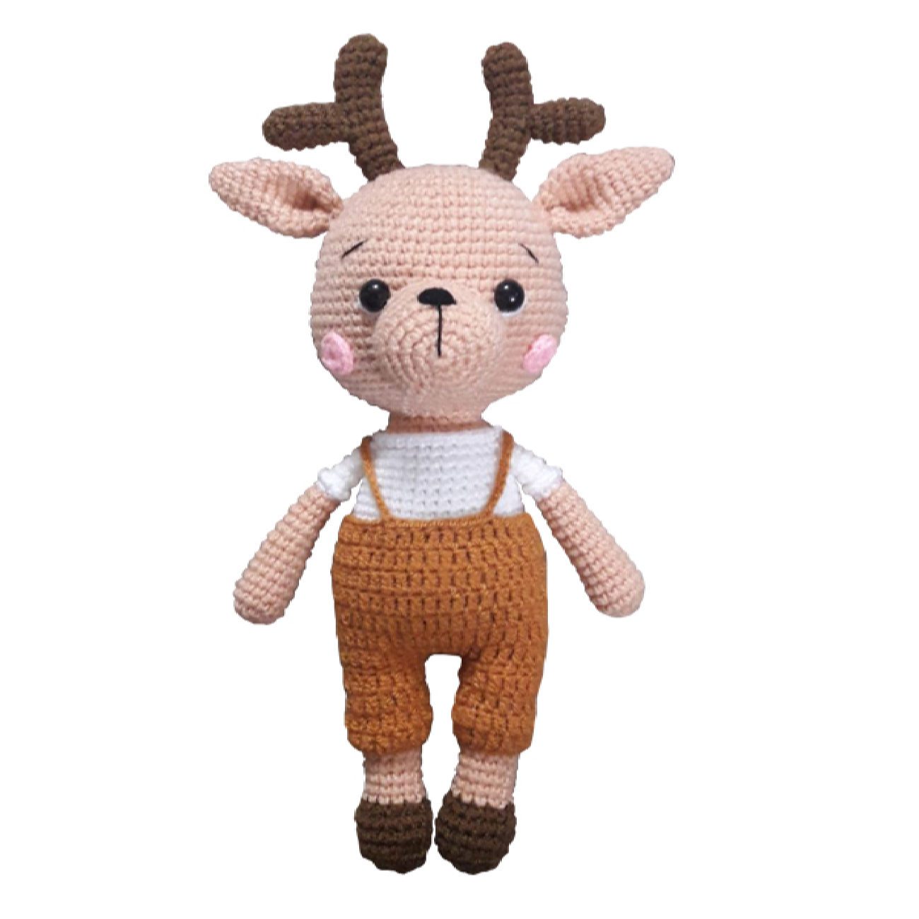Price and Buy Amigurumi Crochet Stuffed Deer Animal for Kids – Soft & Cuddly Plush Toy