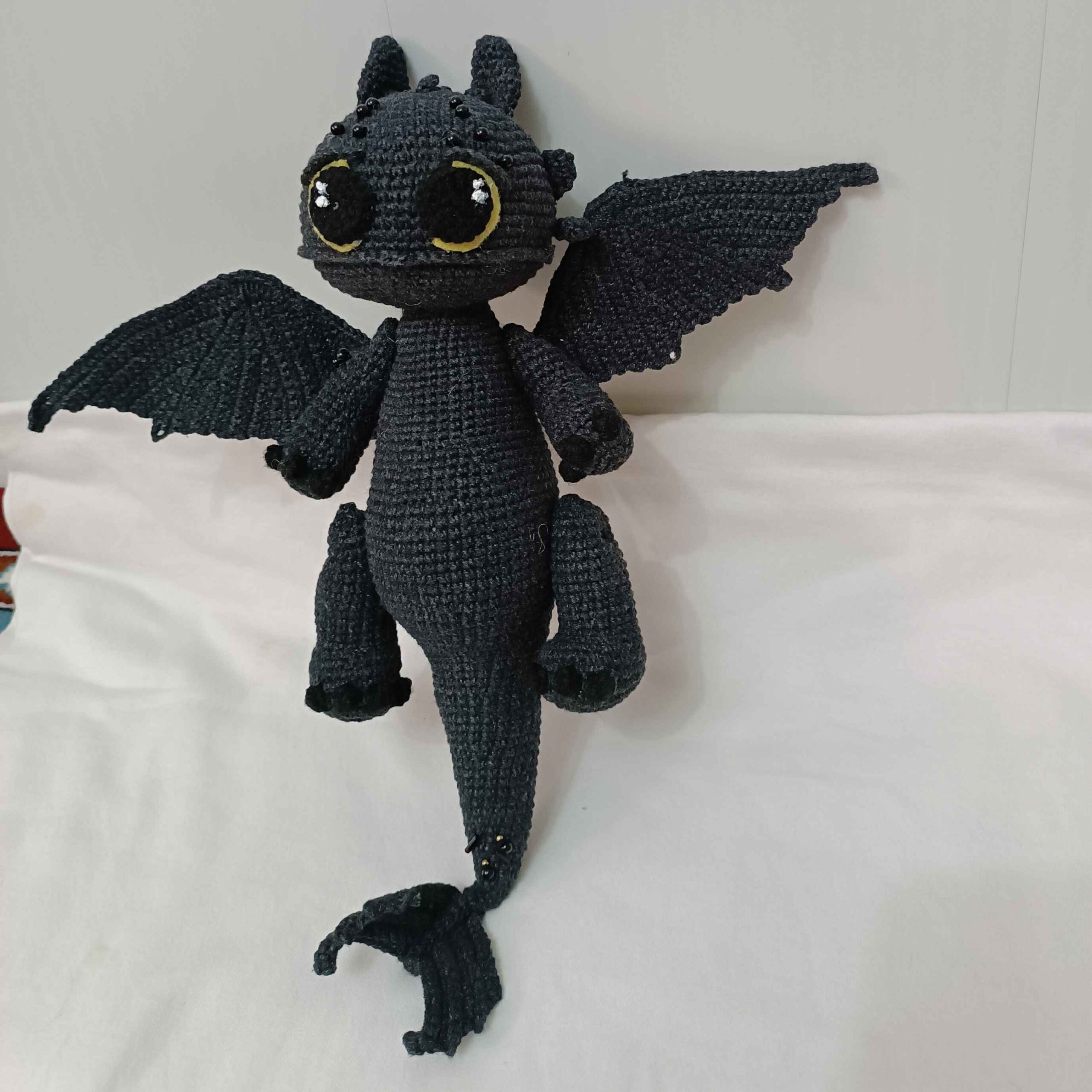 Price and Buy Amigurumi Crochet Stuffed Toothless Animal for Kids – Soft & Cuddly Plush Toy - Image 3