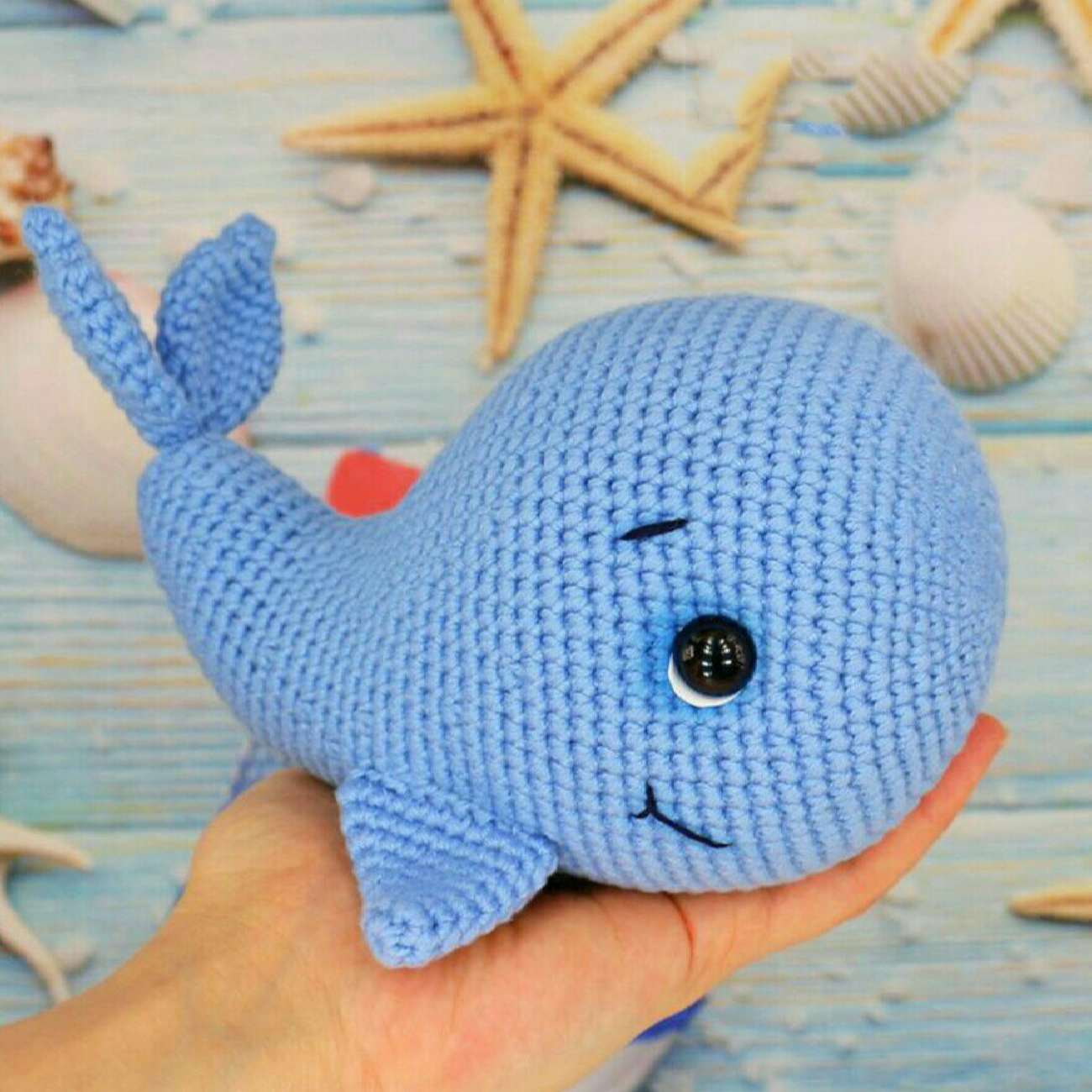 Price and Buy Amigurumi Crochet Stuffed Whale Animal for Kids – Soft & Cuddly Plush Toy