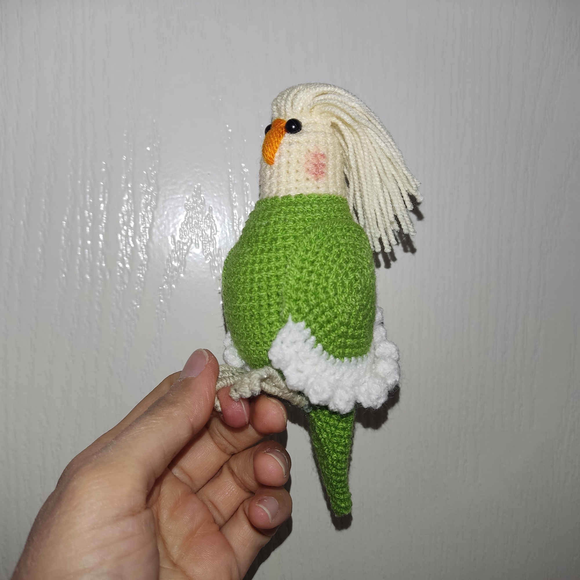Price and Buy Amigurumi Crochet Stuffed Whiteface Lutino Cockatiel Animal – Adorable & Detailed Plush Toy - Image 11