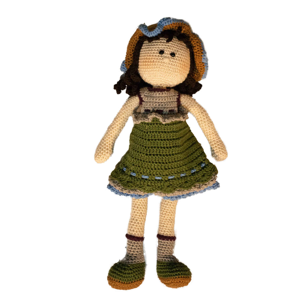 Price and Buy Amigurumi Handmade Crochet Doll – Cuddly Creation in Green | Soft Plush Toy