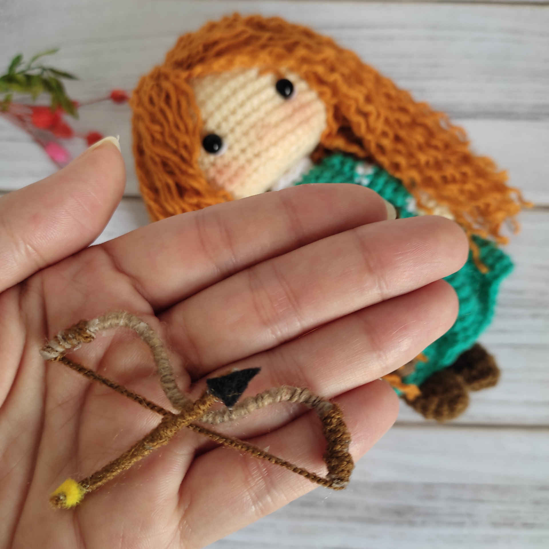 Price and Buy Amigurumi Handmade Crochet Doll – Merida Design | Soft Plush Stuffed Toy - Image 4