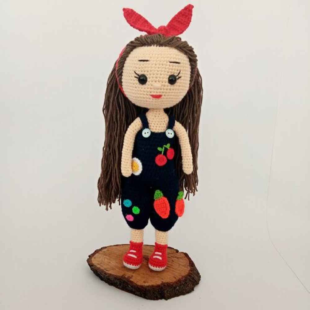 Price and Buy Amigurumi Handmade Crochet Stuffed Doll – Cherry Girl | Soft Plush Toy