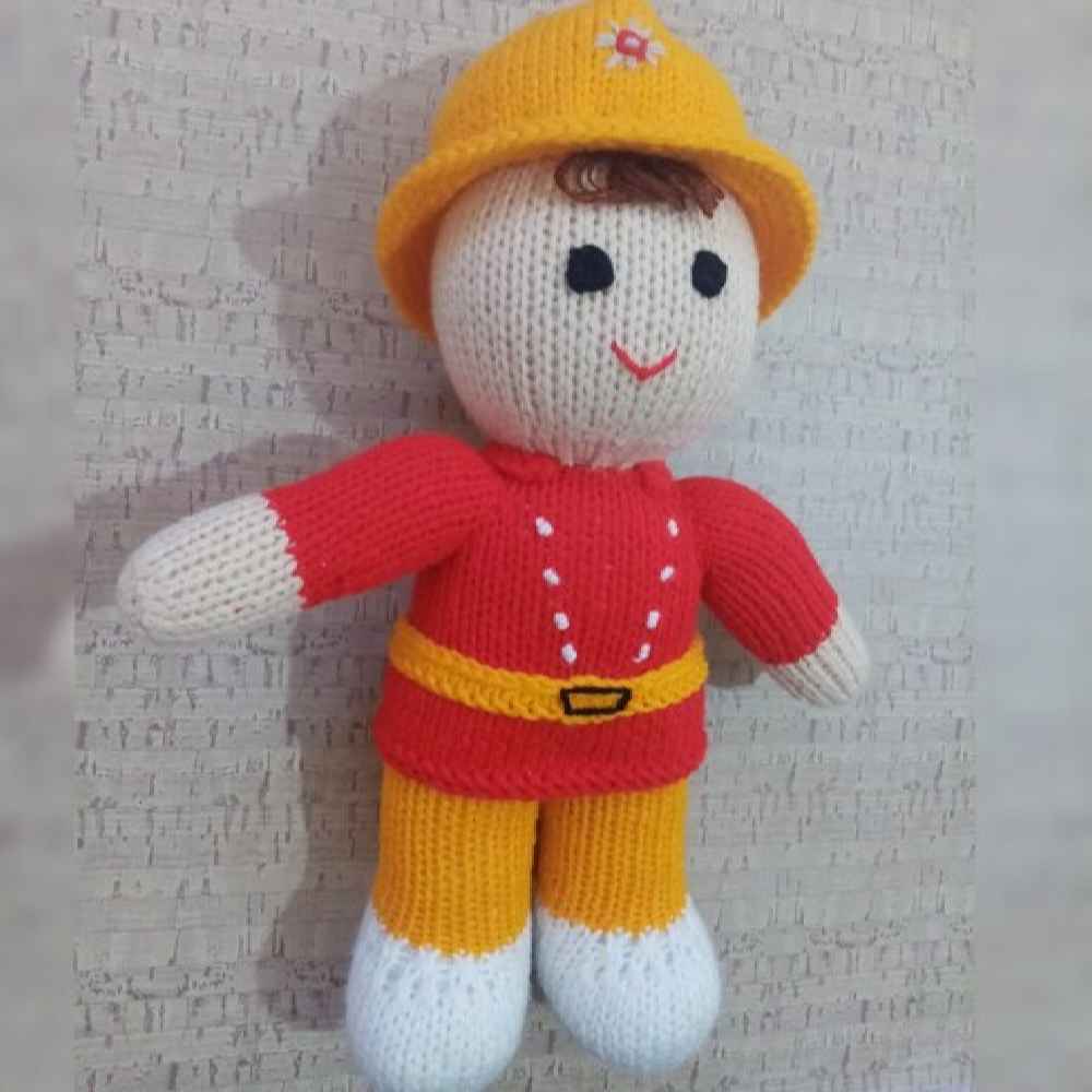 Price and Buy Amigurumi Handmade Crochet Stuffed Doll – Firefighter | Soft Plush Toy - Image 3