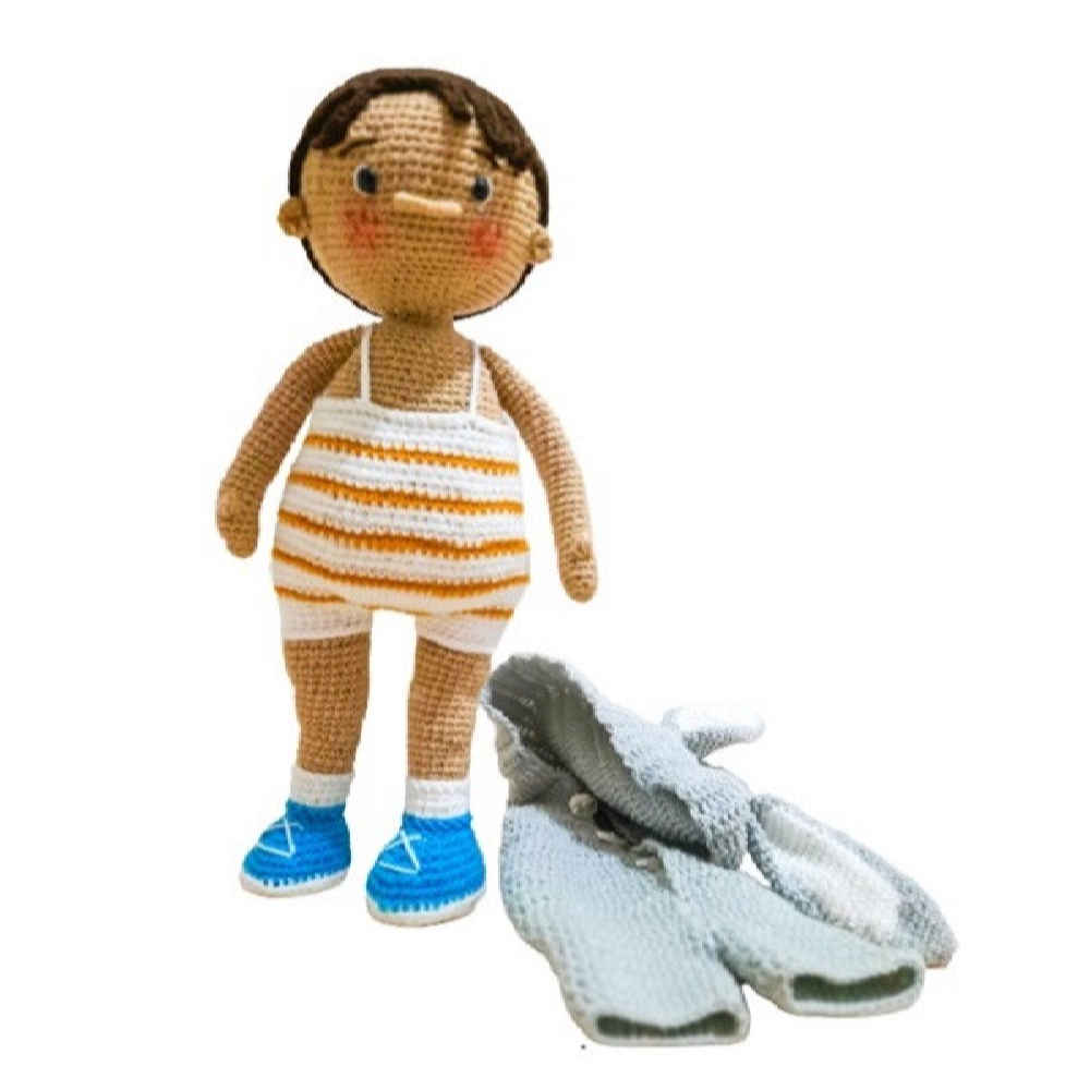 Price and Buy Amigurumi Handmade Crochet Stuffed Doll – Simon | Soft Plush Toy - Image 3