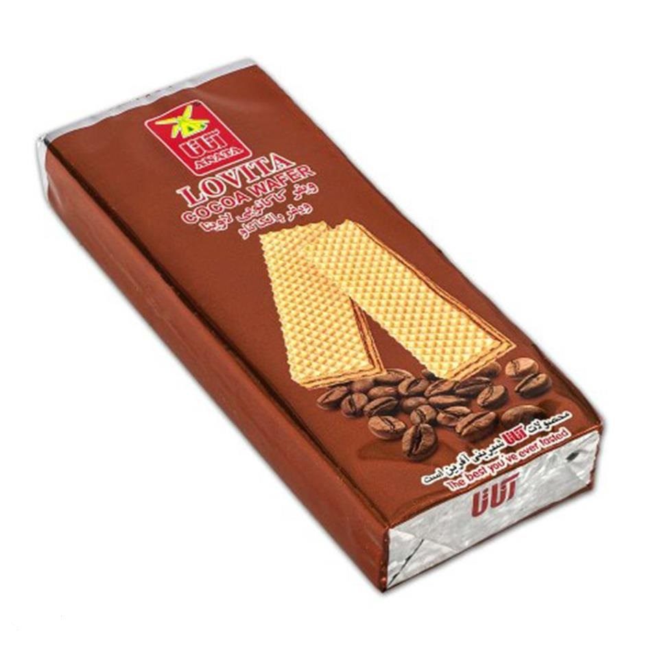 Price and Buy Anata Iranian Cocoa Wafer with Cream Lovita, 45 gr (x10)