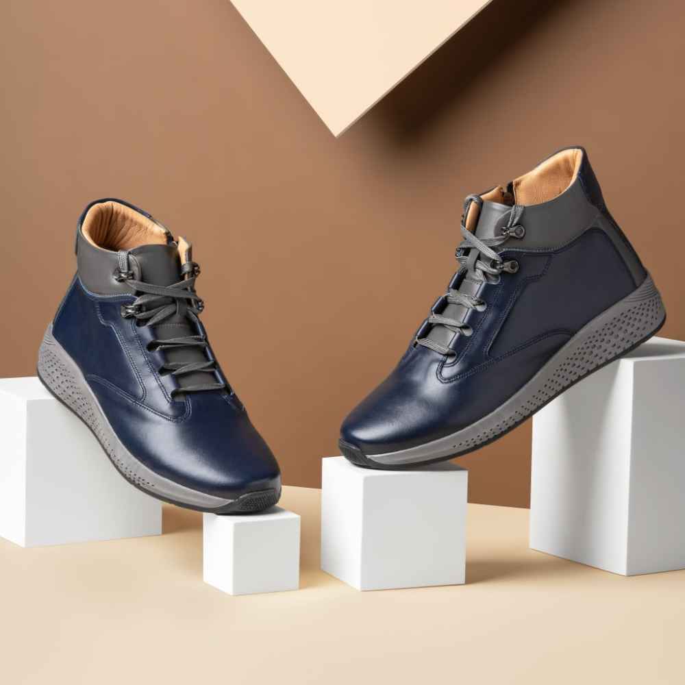 Price and Buy Ankle Leather Boots for Men – Model A243 - Image 3