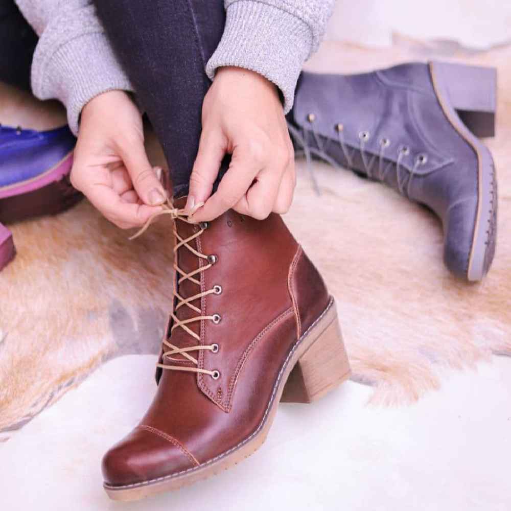 Price and Buy Ankle Leather Boots for Women – Model 109 - Image 4