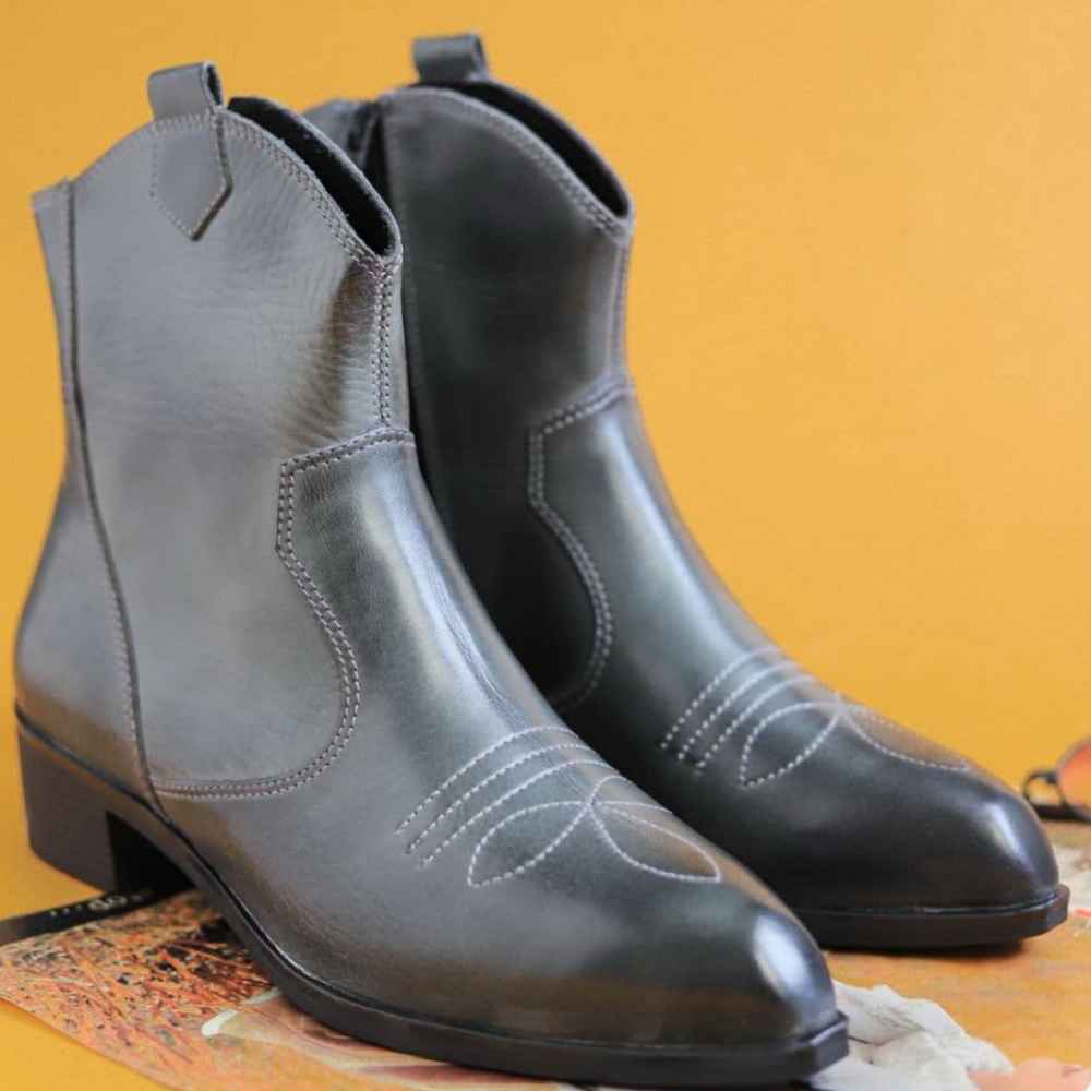 Price and Buy Ankle Leather Boots for Women – Model 110 - Image 3