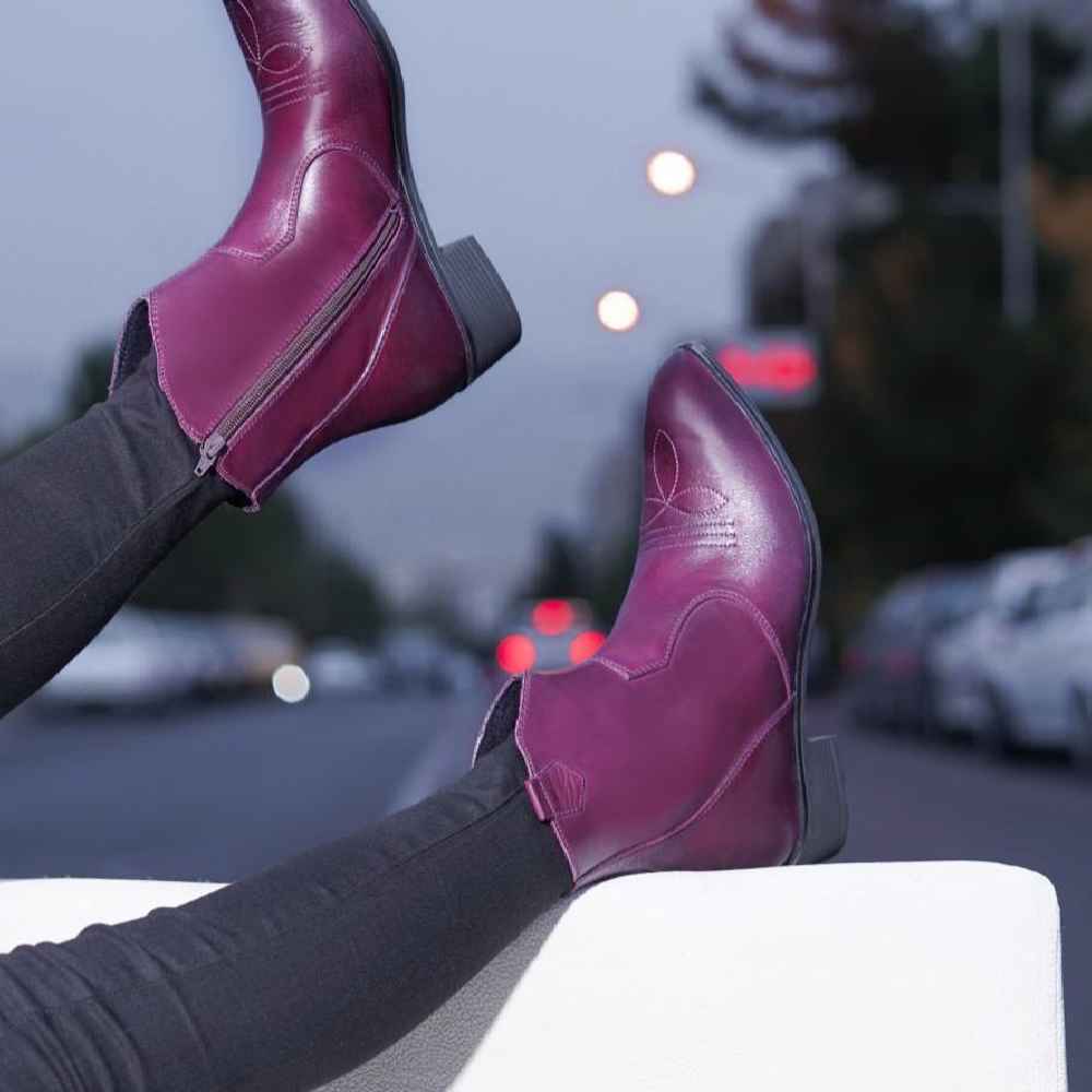 Price and Buy Ankle Leather Boots for Women – Model 110 - Image 4
