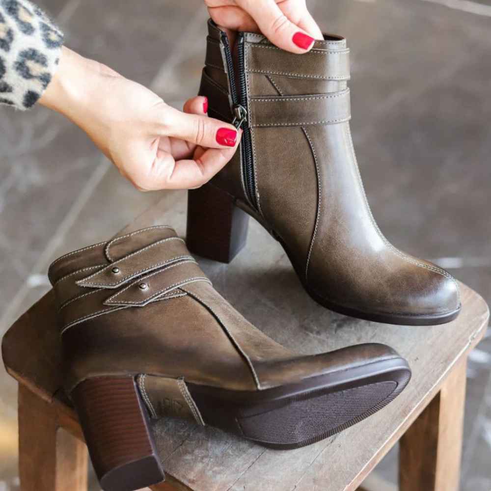 Price and Buy Ankle Leather Boots for Women – Model 112 - Image 3