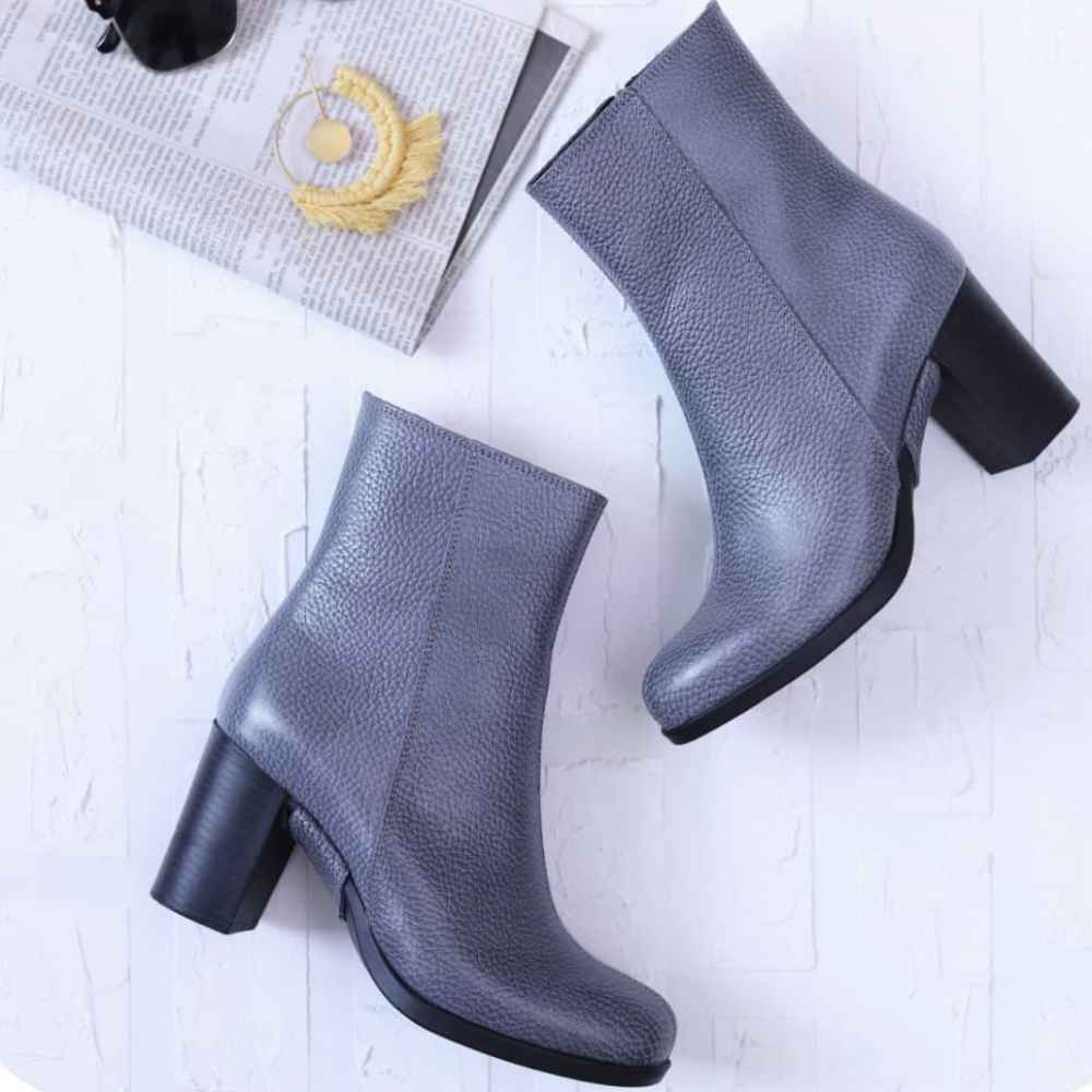 Price and Buy Ankle Leather Boots for Women – Model 113 - Image 4