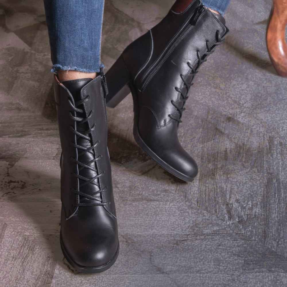 Price and Buy Ankle Leather Boots for Women – Model 114 - Image 3