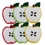 Price and Buy Apple Slice Felt Coaster – Suitable for Housewarming Gifts and Daily Use, (6x)