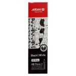 Price and Buy Aria Black & White Black Pencils – 12 Pack Classic HB Lead for Everyday Use - Image 4