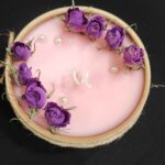 Price and Buy Aromatic Botanical Candles with Pottery Jar and Rose Flower Design - Image 3