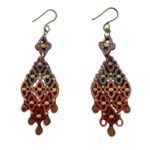 Price and Buy Art-Inspired Wooden Earrings – Colorful Abstract Expression