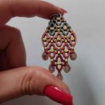 Price and Buy Art-Inspired Wooden Earrings – Colorful Abstract Expression - Image 4