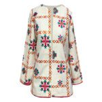 Price and Buy Artfully Embroidered Cream Manto – Inspired by Persian Needlework