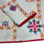 Price and Buy Artfully Embroidered Cream Manto – Inspired by Persian Needlework - Image 3