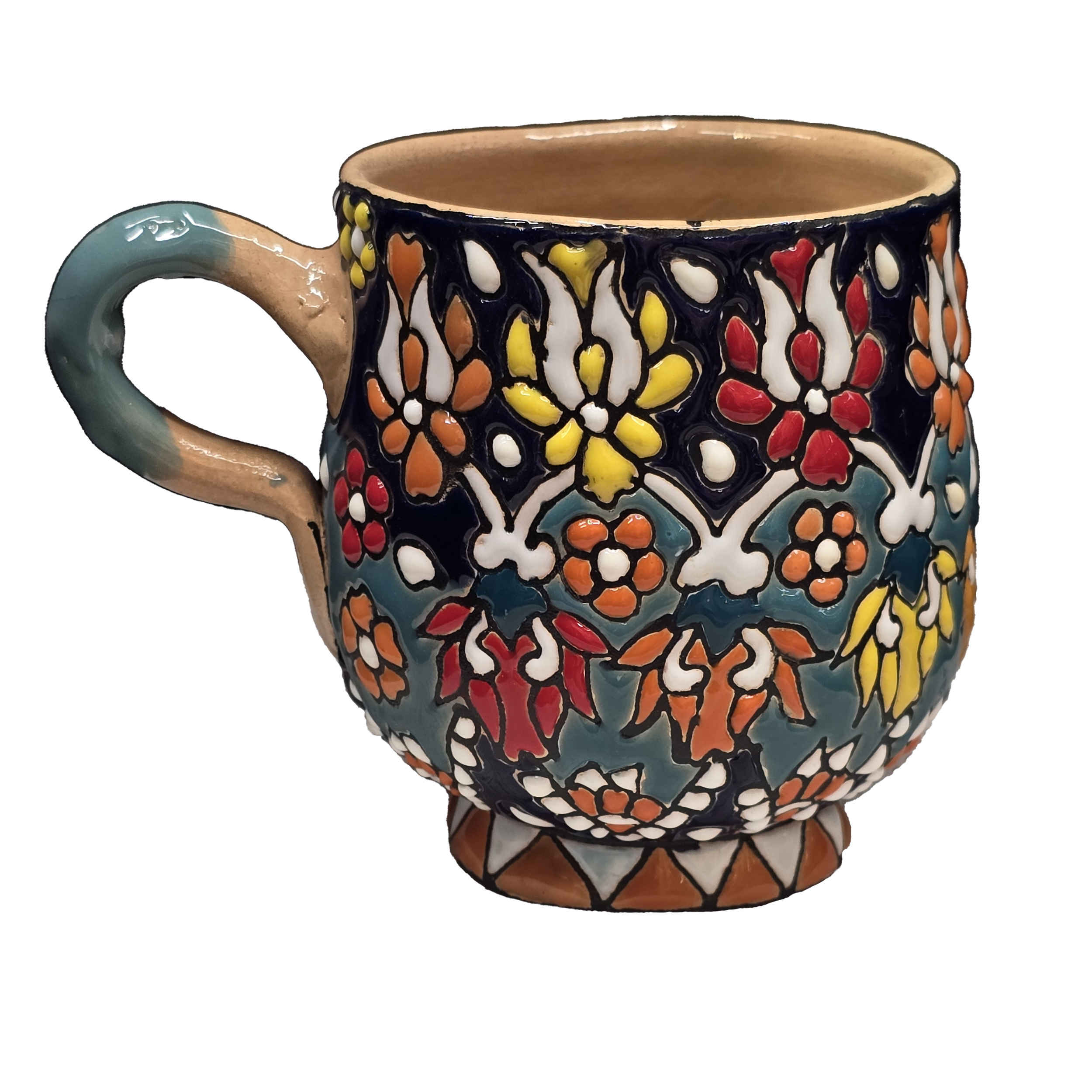 Price and Buy Artisan Coffee Mug – Enamel-Finished Pottery, Great for Hot & Cold Drink_69031a8e234d2.jpeg Price and Buy Artisan Coffee Mug – Enamel-Finished Pottery, Great for Hot & Cold Drink - Image 1