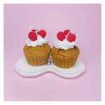 Price and Buy Artisan Cupcake Candle Sweet Raspberry & Whipped Cream Delight Set of 2