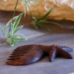 Price and Buy Artisan Hand-Carved Wooden Comb with Delicate Starfish Design - Image 4