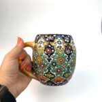 Price and Buy Artisan Mug – Enamel-Finished Pottery, Handmade Gift for Tea Lovers & Coffee Fans - Image 3
