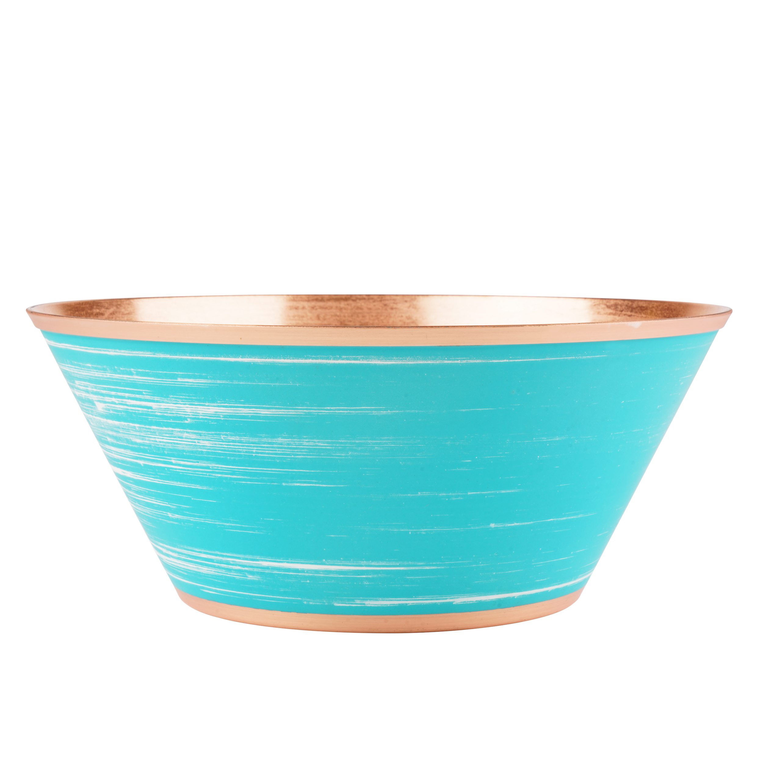 Price and Buy Artisan Persian Handcrafted Copper Bowl in Turquoise