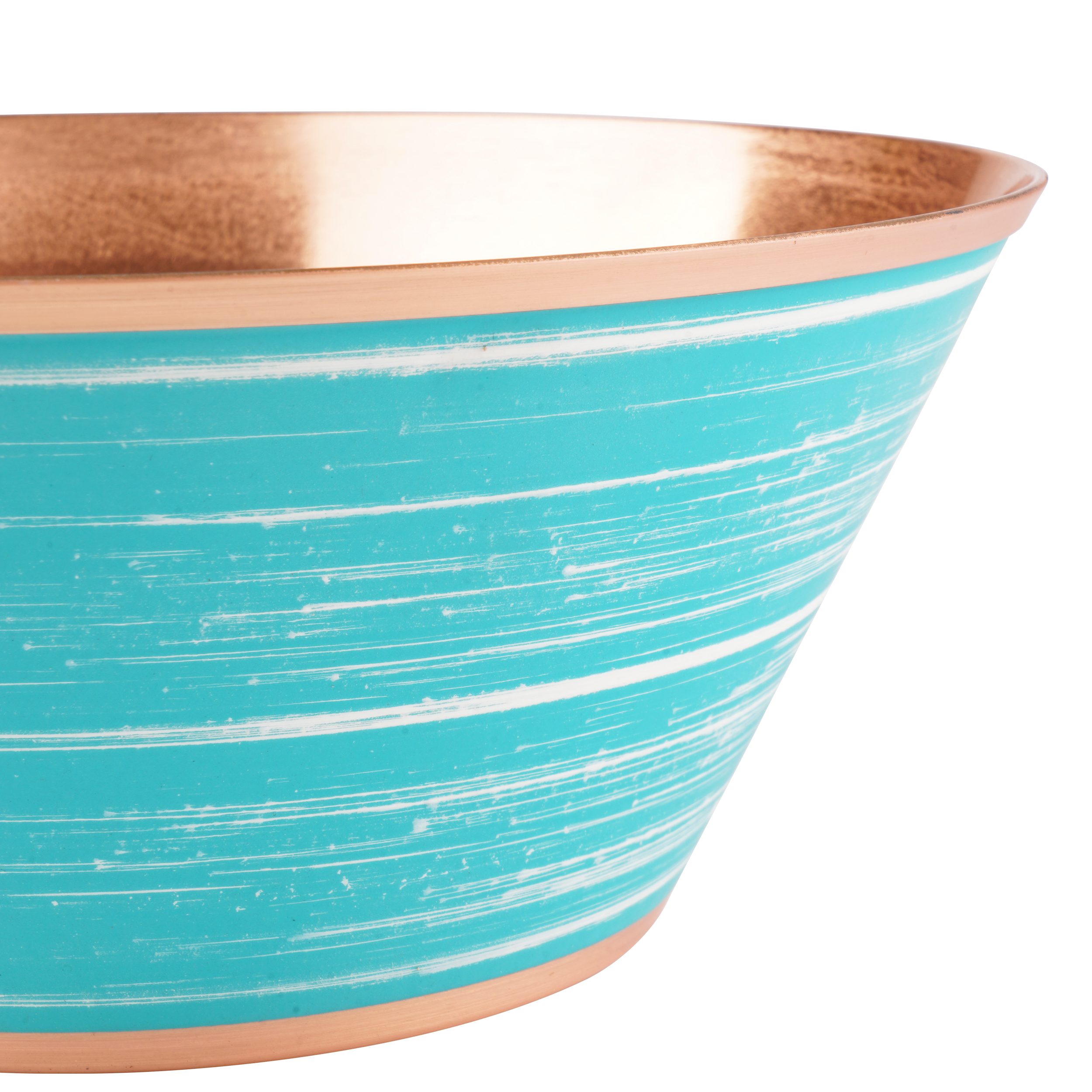 Price and Buy Artisan Persian Handcrafted Copper Bowl in Turquoise - Image 4
