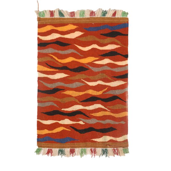 Price and Buy Artisan Persian Wool Kilim Rug Handwoven in Isfahan Wave Red_68ff307bc5f0c.jpeg Price and Buy Artisan Persian Wool Kilim Rug Handwoven in Isfahan Wave Red