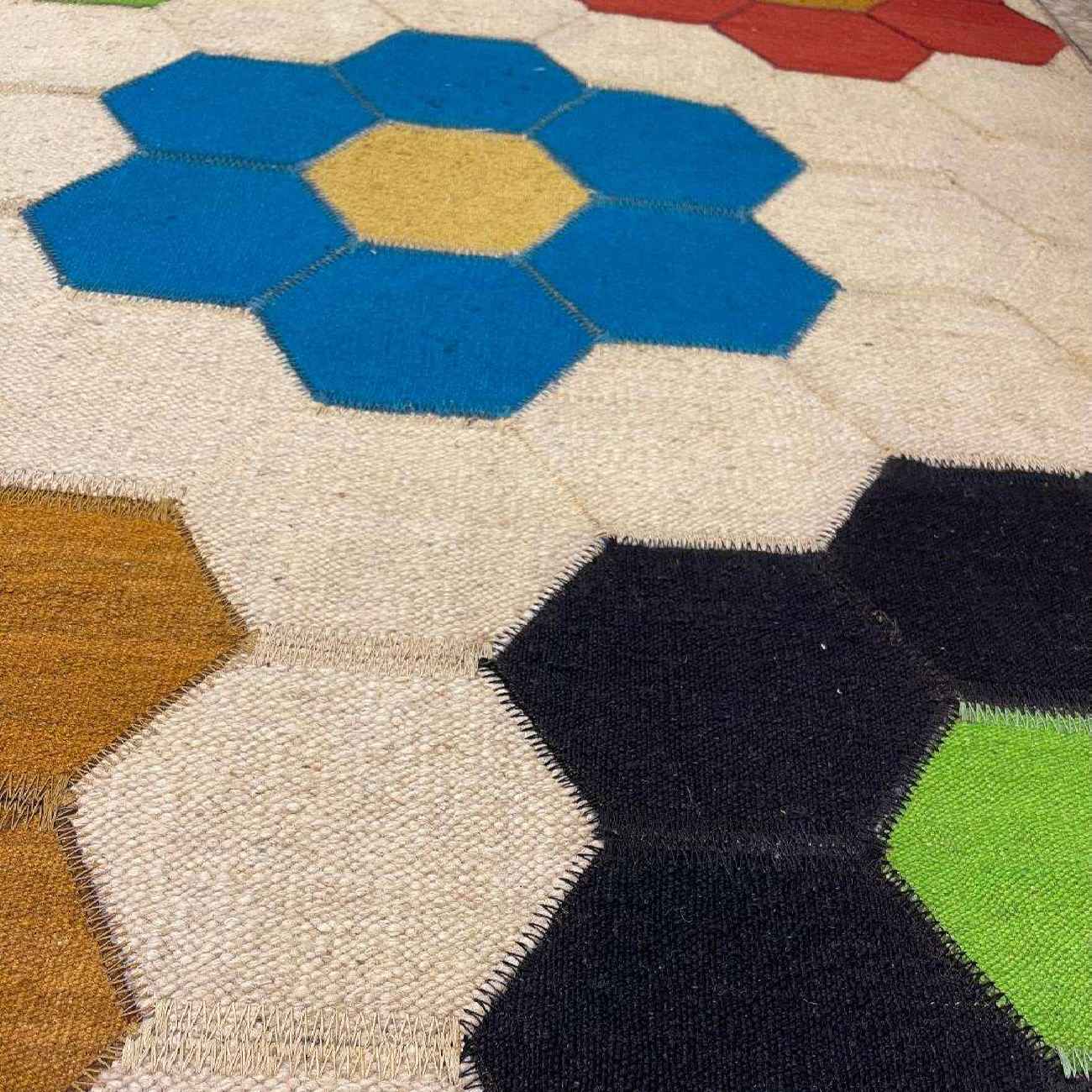 Price and Buy Artisanal Persian Wool Kilim Rug Handwoven Floral Cream - Image 4