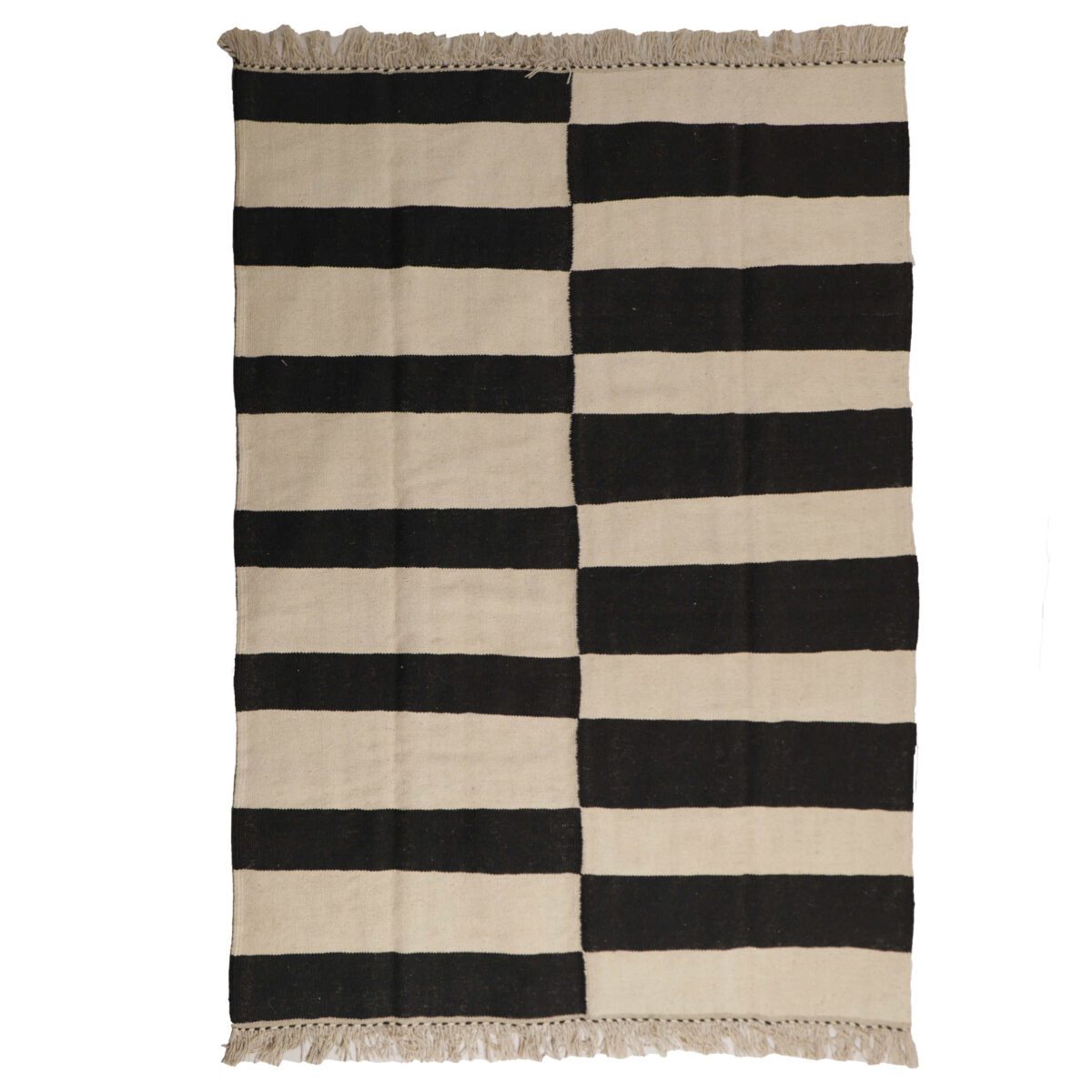 Price and Buy Artisanal Persian Wool Kilim Rug Handwoven in Isfahan Striped