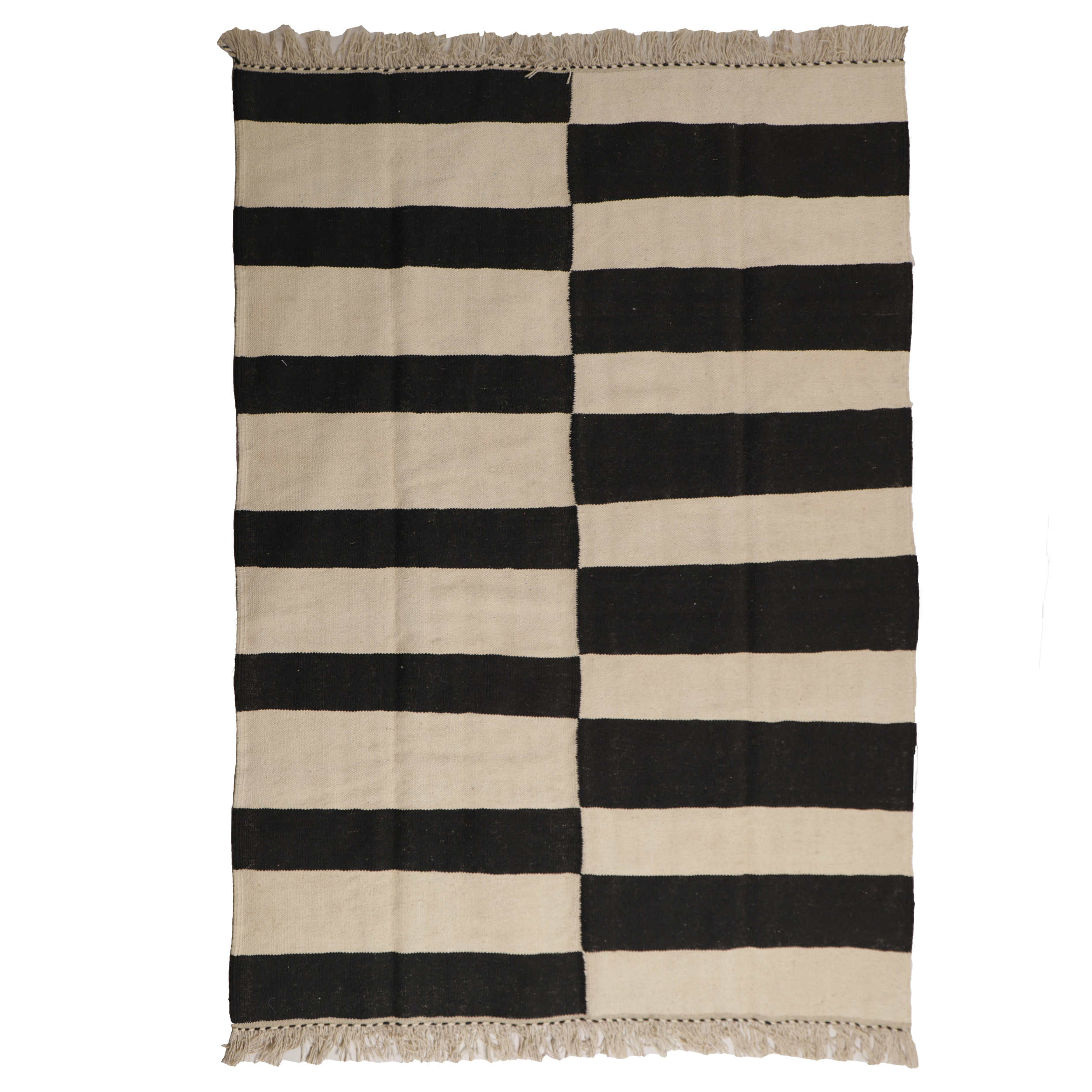 Price and Buy Artisanal Persian Wool Kilim Rug Handwoven in Isfahan Striped
