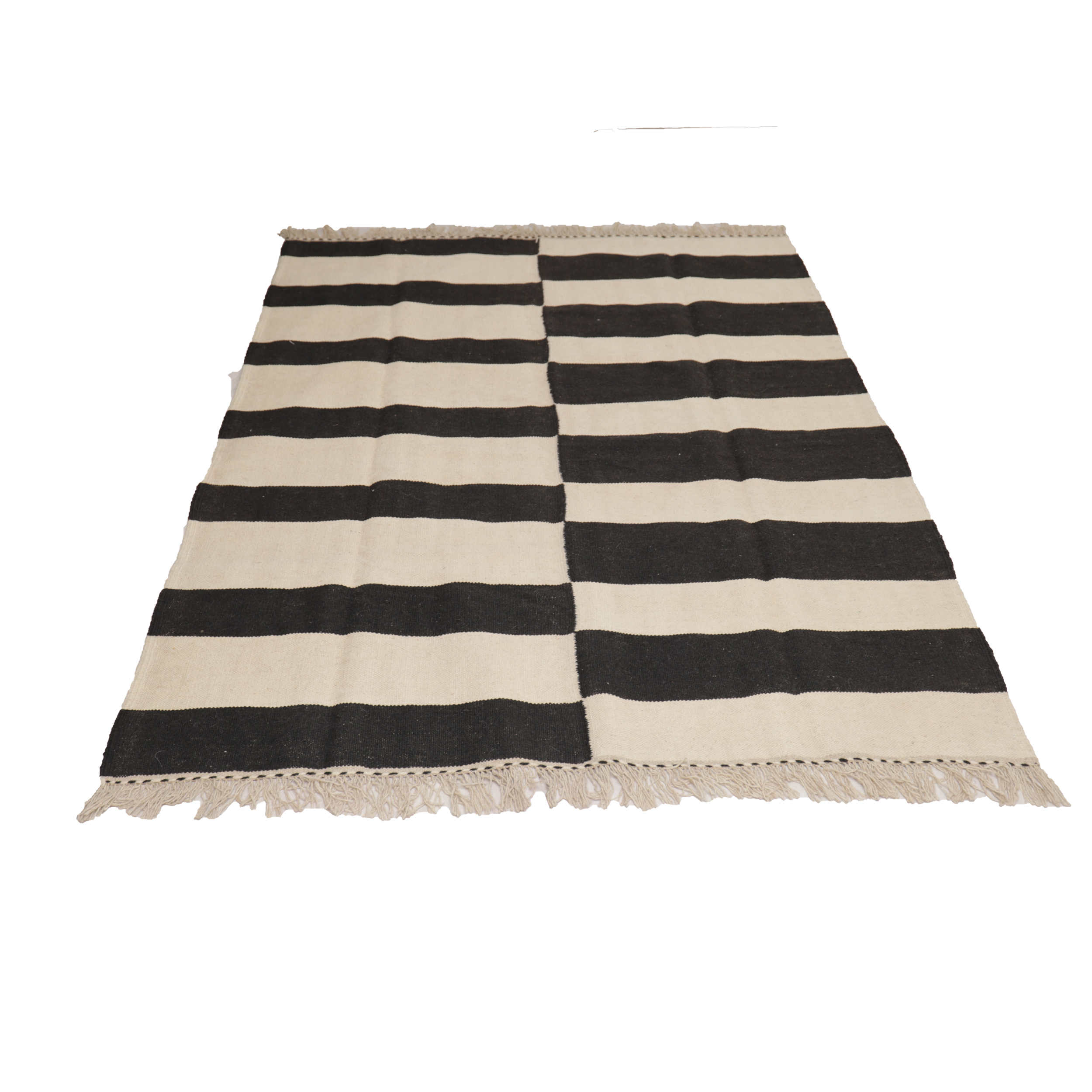 Price and Buy Artisanal Persian Wool Kilim Rug Handwoven in Isfahan Striped - Image 3
