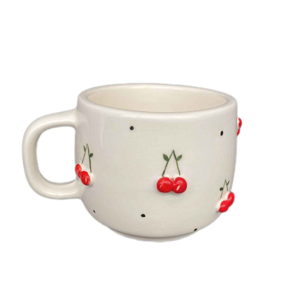 Price and Buy Artistic Ceramic Cup – Handcrafted with Cherry Design